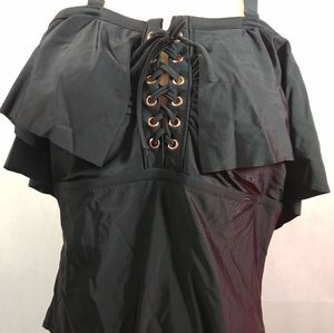 NWT flouncy Raisins Curve one piece swimsuit